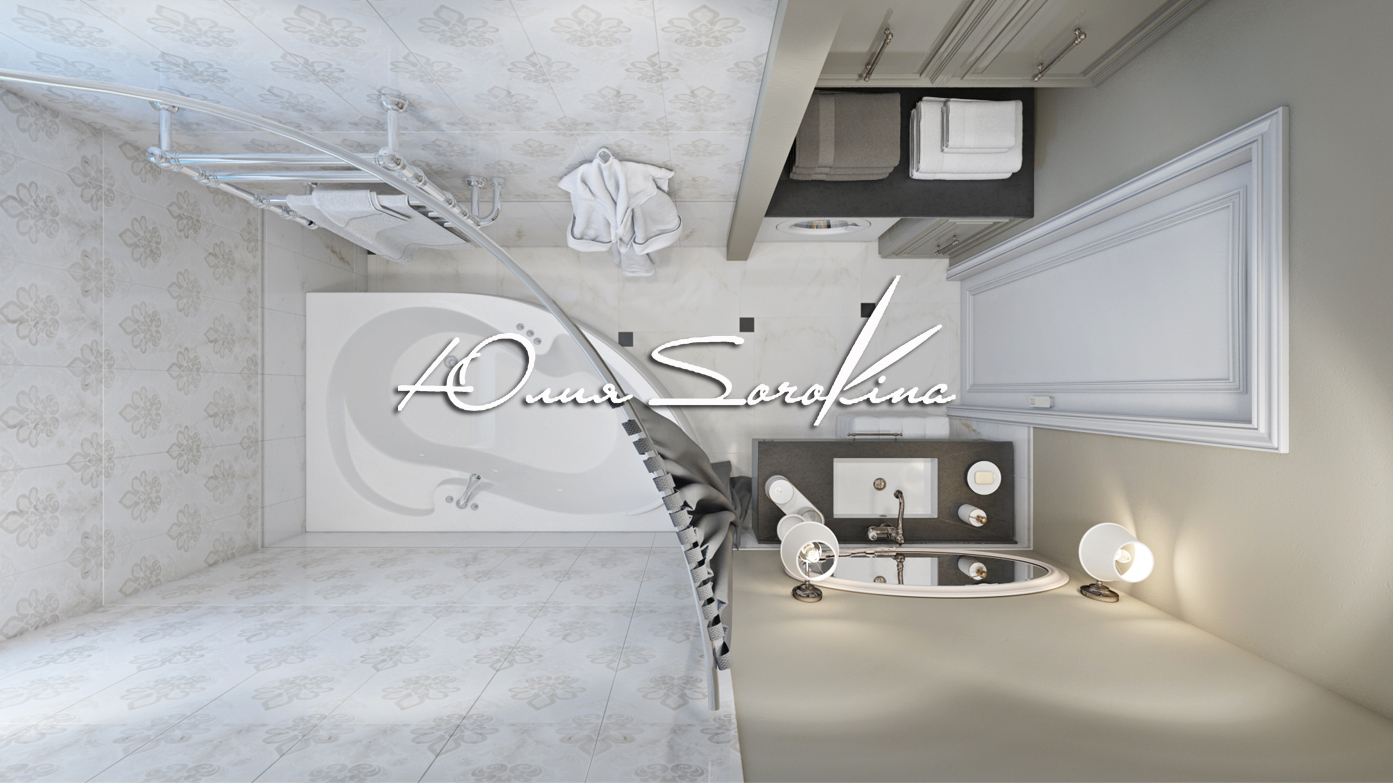 Дизайн ванной в стиле неокласика